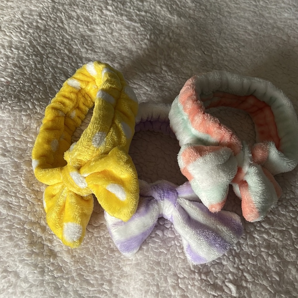 3pk Spa Headbands - Picture 3 of 9